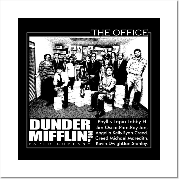 Dunder Mifflin - the office Wall Art by Dami BlackTint